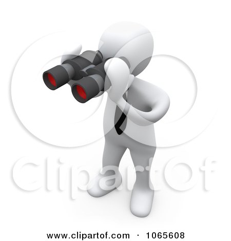 Royalty Free Images on White Person Using Binoculars   Royalty Free Cgi Illustration By 3pod