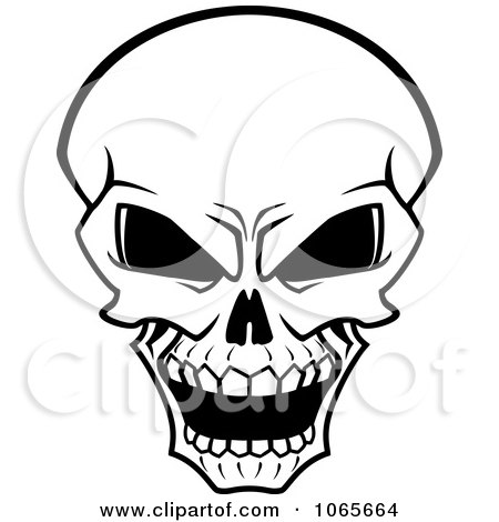 Scary  Pictures on Clipart Scary Skull 1   Royalty Free Vector Illustration By Seamartini