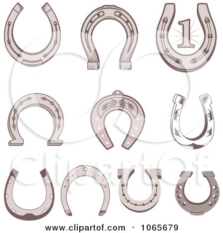 Horseshoe Art Designs. Art Print Description