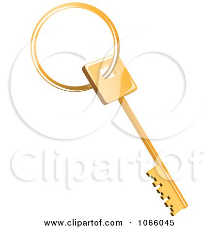 Free House Design Software on Clipart 3d Golden Skeleton House Key   Royalty Free Vector