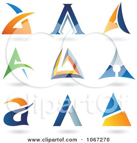 Free Vector on Clipart Letter A Logos   Royalty Free Vector Illustration By Cidepix