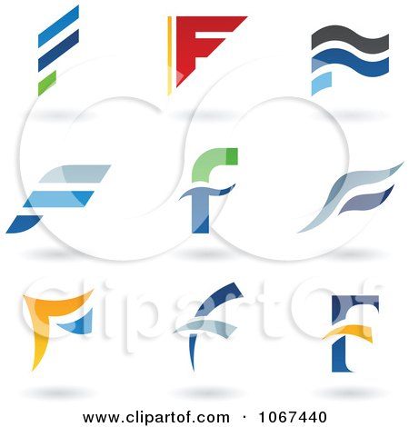 Free Vector Editing Software on Letter F Logo Icons   Royalty Free Vector Illustration By Cidepix