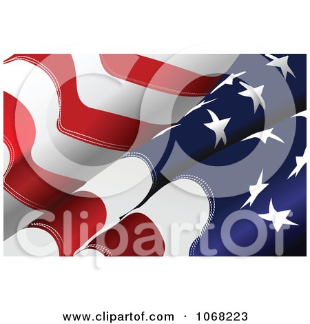 American Flag Vector  Free on Wavy American Flag Vector