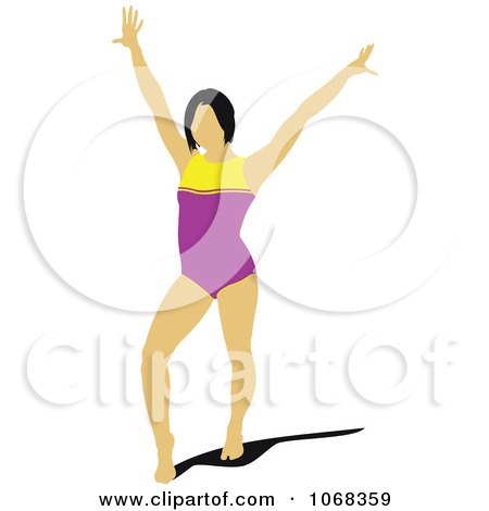 Royalty Free on 1068359 Clipart Female Gymnast 2 Royalty Free Vector Illustration Jpg