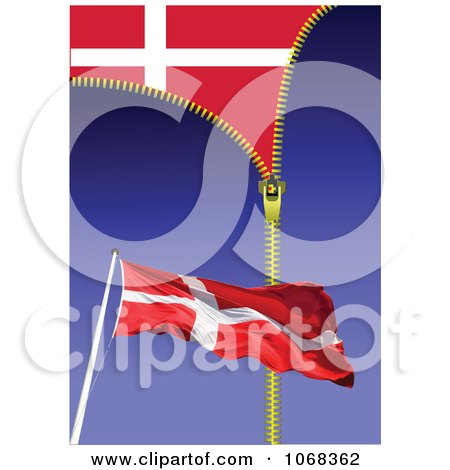 Clipart Danish Flag Background