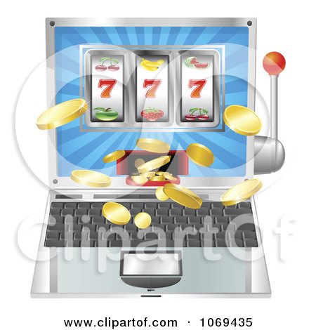 Vector  Free on Clipart 3d Slot Machine Laptop   Royalty Free Vector Illustration By