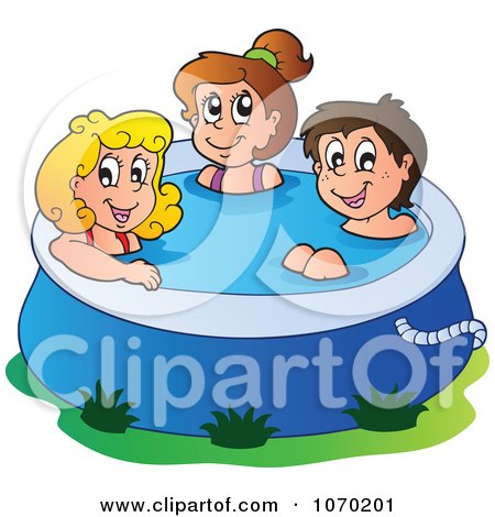 Royalty Free Vector on Kids In A Swimming Pool   Royalty Free Vector Illustration By Visekart