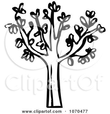 Vector Royalty on Clipart Black And White Tree   Royalty Free Vector Illustration By Nl