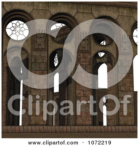 Medieval Architecture on Clipart 3d Medieval Stone Architecture 8   Royalty Free Cgi