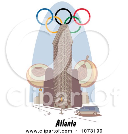 Clipart Olympic Rings Over A
