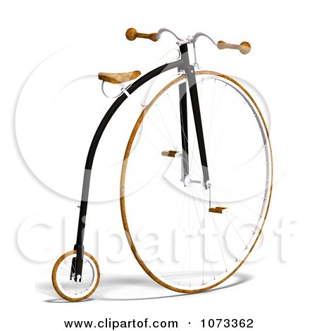  Fashioned Bicycle on Clipart 3d Old Fashioned Penny Farthing Bicycle 2   Royalty Free Cgi