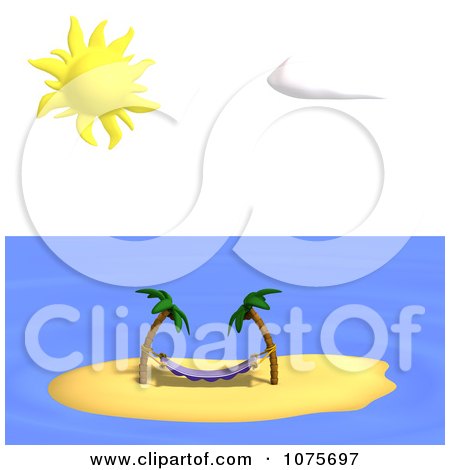 Free Palm Tree on Clipart Hammock And Palm Trees On A Tropical Island   Royalty Free Cgi