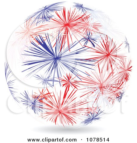 Clipart on Clipart Abstract American Fireworks Sphere   Royalty Free Vector