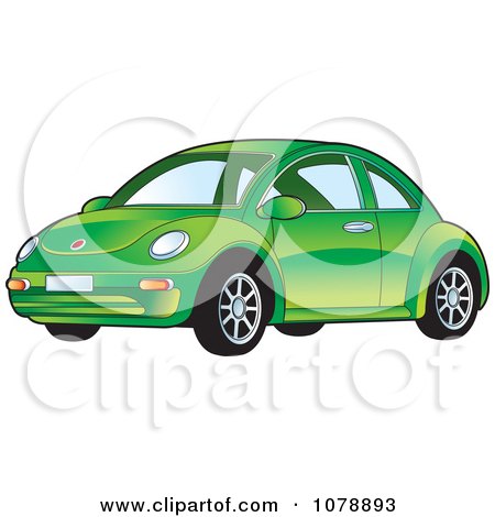  Desktop Wallpapers on Clipart Shiny Green Vw Bug Car Royalty Free Vector Illustration By