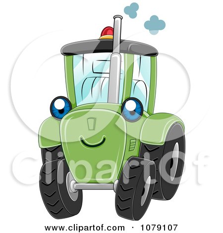 Vector  Free on Green Tractor   Royalty Free Vector Illustration By Bnp Design Studio