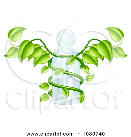 Logo Design Free on Clipart 3d Caduceus Medical Bottle With A Green Vine   Royalty Free
