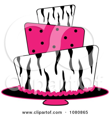Zebra Birthday Cake on Royalty Free Logo Design Template Illustrations By Pams Clipart Page 1