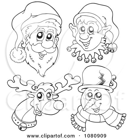 Vector Royalty on Snowman Faces   Royalty Free Vector Illustration By Visekart  1080909