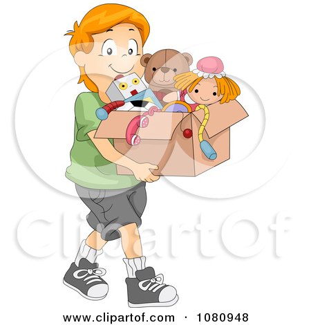 cleaning toys clipart