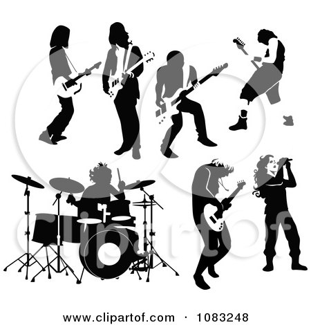 Free Royalty Free Images on Rock And Roll Musicians   Royalty Free Vector Illustration By Frisko