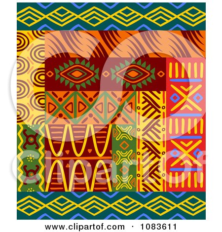 Clipart Tribal Design Element Borders 1 Royalty Free Vector Illustration 