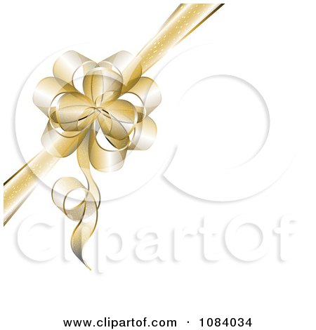 Free Vector Gift on Clipart 3d Gold Gift Bow With Copyspace On White   Royalty Free Vector