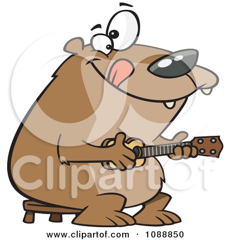 Free Royalty Free Images on Clipart Bear Playing A Ukelele Royalty Free Vector Illustration