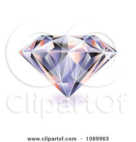 Free Vector  on Clipart 3d Sparkly Diamond   Royalty Free Vector Illustration By