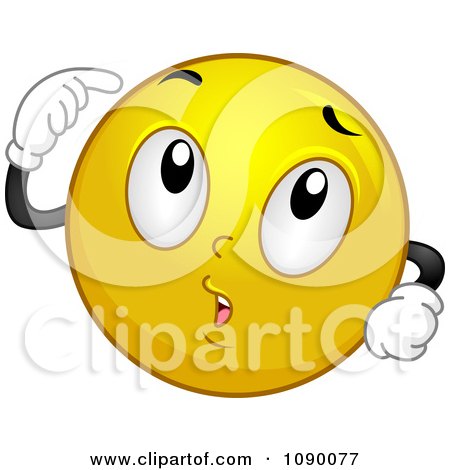 Free Vector File on Clipart Smiley Emoticon Thinking   Royalty Free Vector Illustration By