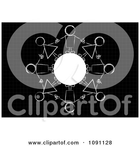 Clipart Circle Of Stick People