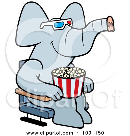 Free Raster Vector on Elephant Eating Cartoon