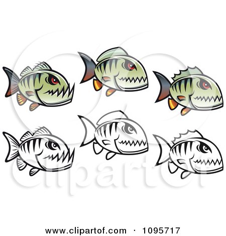 Fish Vector Free on Piranha Fish   Royalty Free Vector Illustration By Seamartini Graphics