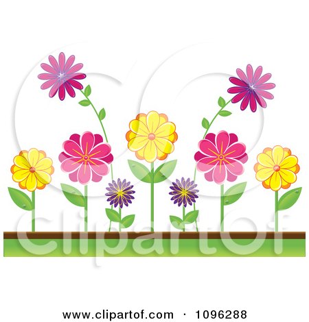cartoon flower bed