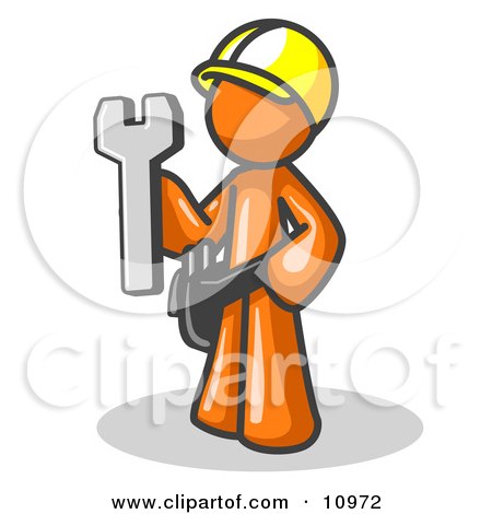 wrench clip art. Holding a Wrench Clipart