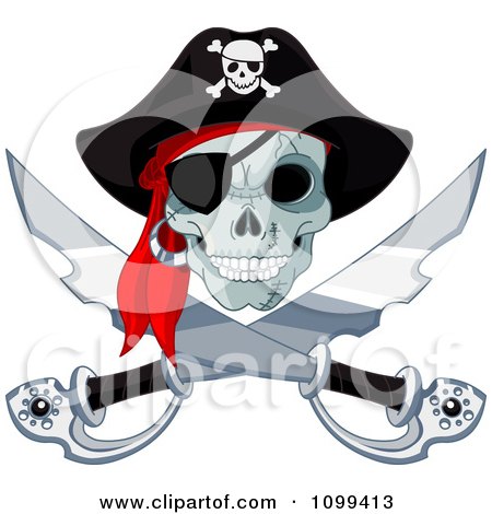 Jolly Roger Tattoos on Pirate Skull And Crossed Swords Jolly Roger By Pushkin
