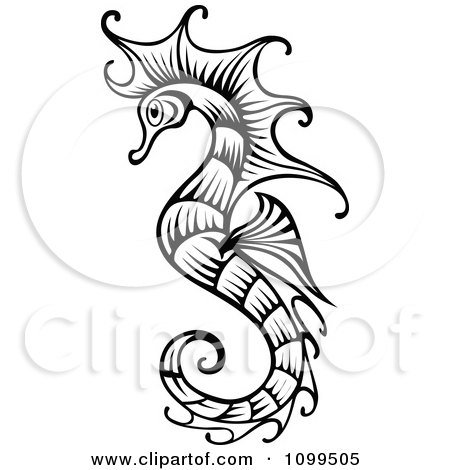 Royalty Free Vector Logos on Royalty Free Vector Clip Art Illustration Of An Exotic Green Seahorse