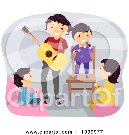 guitar kids
 on Clipart Happy Father Playing Guitar While His Kids Sing Royalty Free ...