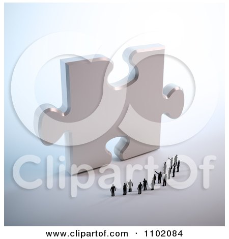 Free Crossword on Royalty Free Clipart Illustration Of 3d Little People Standing In