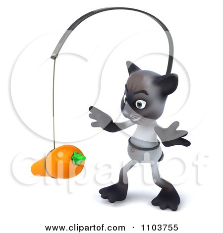 Clipart 3d Siamese Cat Chasing