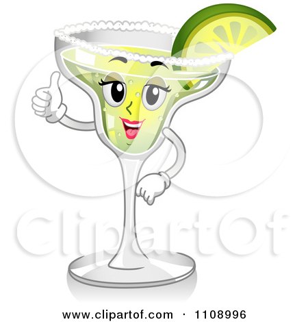 Vector Graphic Free on Clipart Thumbs Up Margarita Cocktail Mascot   Royalty Free Vector