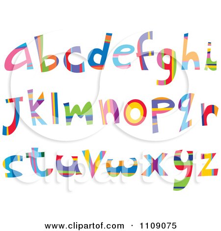 Free Vector Editing Software on Lowercase Letters   Royalty Free Vector Illustration By Yayayoyo