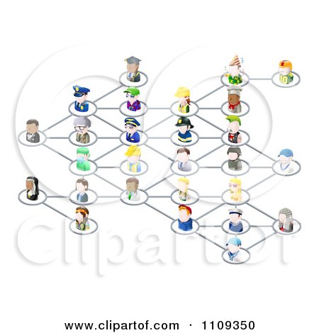 Vector  Free on Clipart Network Of 3d Occupational People   Royalty Free Vector