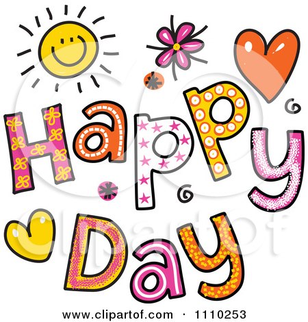 Free Vector  Files on Sketched Happy Day Text   Royalty Free Vector Illustration By Prawny