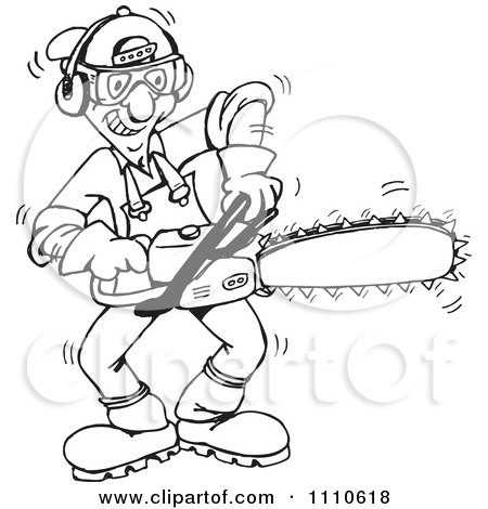 Free Holiday Vector on Chainsaw   Royalty Free Vector Illustration By Dennis Holmes Designs