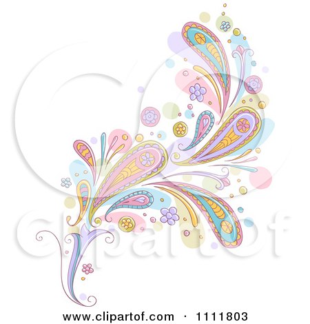 Henna Tattoo Removal on Clipart Pastel Paisley Design Element Royalty Free Vector