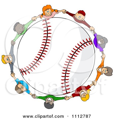 Vector Free  on Around A Baseball   Royalty Free Vector Illustration By Dennis Cox