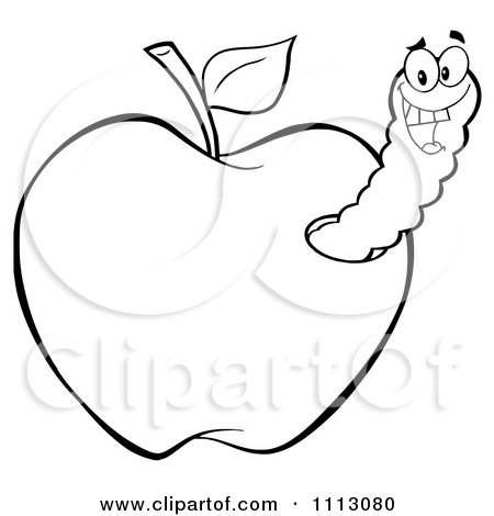 Apple Worm Clipart