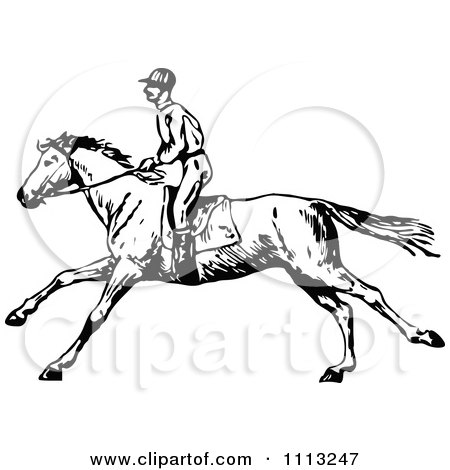 Free Vintage Vector  on Galloping Horse 2   Royalty Free Vector Illustration By Prawny Vintage