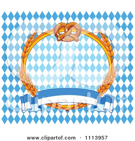 Wheat Vector Free on And Wheat Oktoberfest Frame Over Diamonds With A Banner   Royalty Free