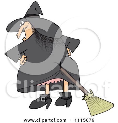 Royalty Free Vector Images on Royalty Free  Rf  Broom Up Butt Clipart   Illustrations  1